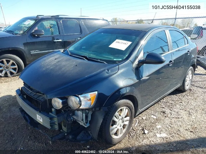 1G1JC5SH4D4155038 2013 Chevrolet Sonic Lt Auto