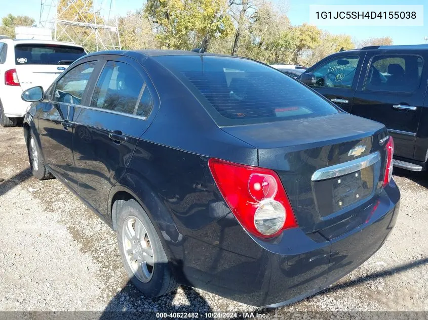 1G1JC5SH4D4155038 2013 Chevrolet Sonic Lt Auto