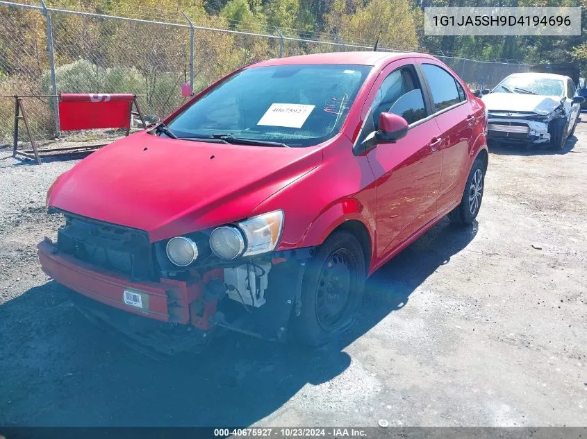 2013 Chevrolet Sonic Ls Auto VIN: 1G1JA5SH9D4194696 Lot: 40675927