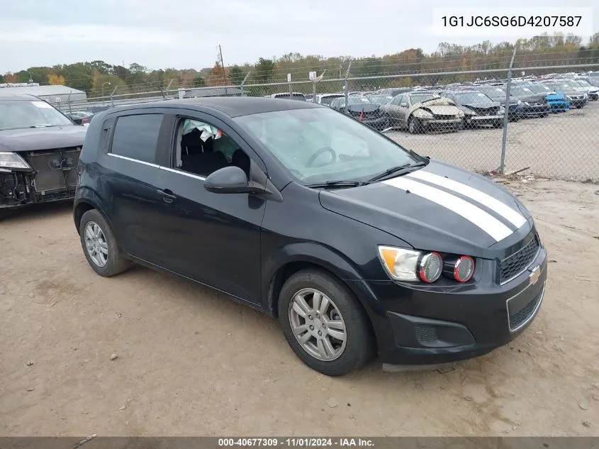 2013 Chevrolet Sonic Lt Auto VIN: 1G1JC6SG6D4207587 Lot: 40677309