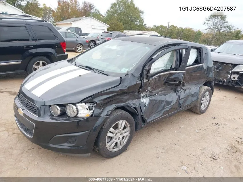 2013 Chevrolet Sonic Lt Auto VIN: 1G1JC6SG6D4207587 Lot: 40677309