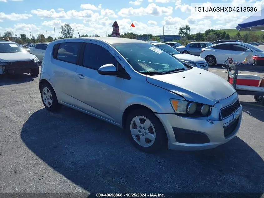 2013 Chevrolet Sonic Ls Auto VIN: 1G1JA6SHXD4213536 Lot: 40698868