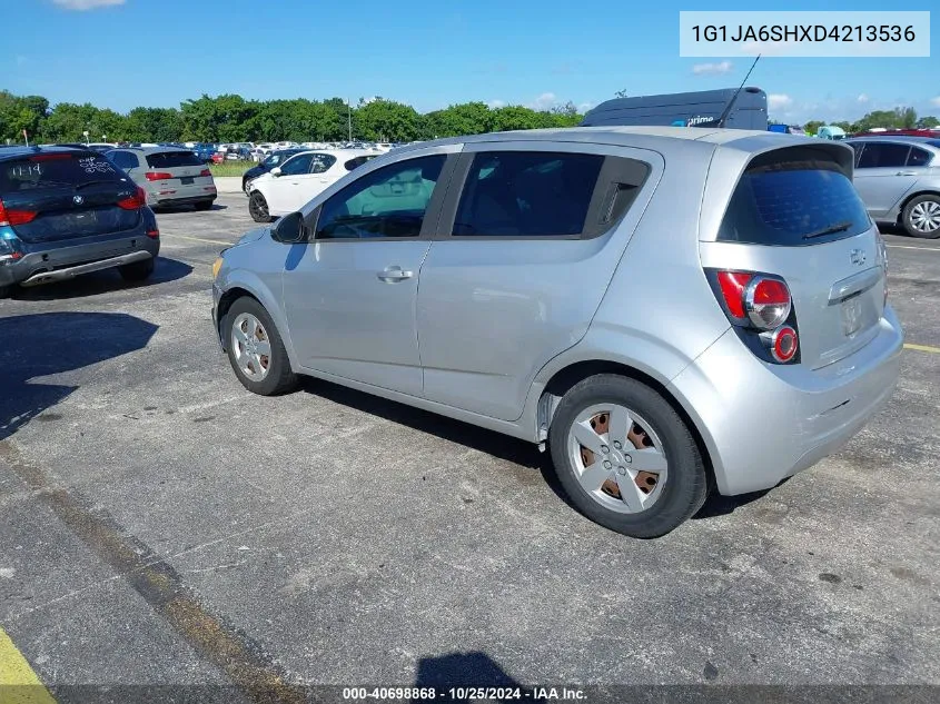 2013 Chevrolet Sonic Ls Auto VIN: 1G1JA6SHXD4213536 Lot: 40698868