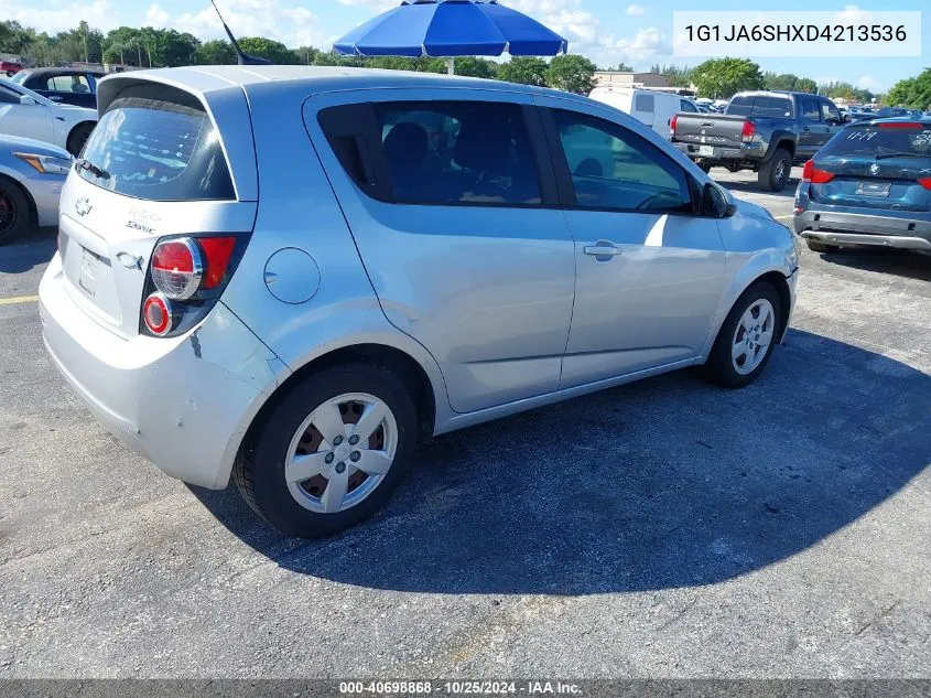 2013 Chevrolet Sonic Ls Auto VIN: 1G1JA6SHXD4213536 Lot: 40698868