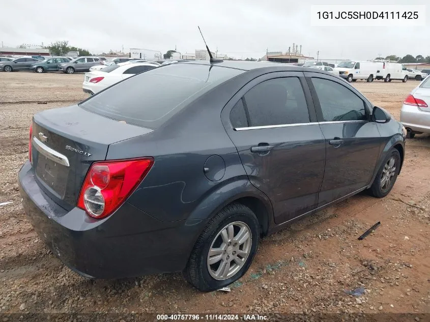 2013 Chevrolet Sonic Lt Auto VIN: 1G1JC5SH0D4111425 Lot: 40757796