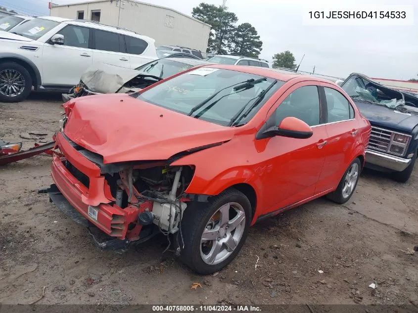 2013 Chevrolet Sonic Ltz VIN: 1G1JE5SH6D4154533 Lot: 40758005