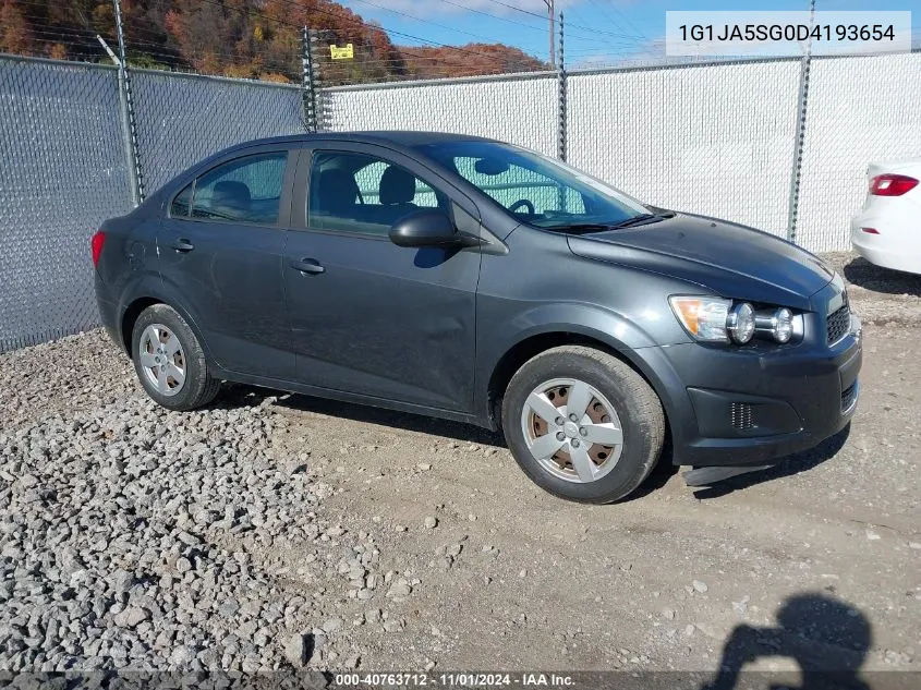 2013 Chevrolet Sonic Ls Auto VIN: 1G1JA5SG0D4193654 Lot: 40763712