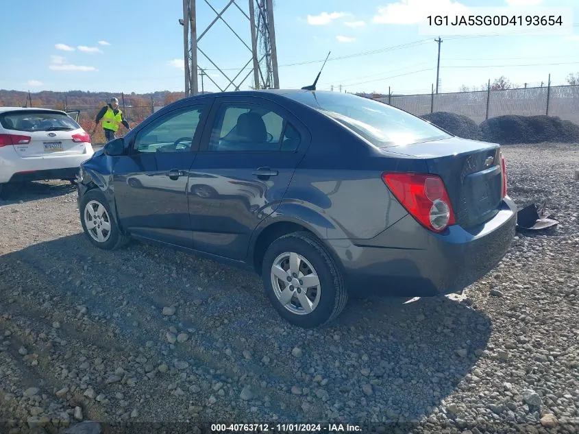 2013 Chevrolet Sonic Ls Auto VIN: 1G1JA5SG0D4193654 Lot: 40763712