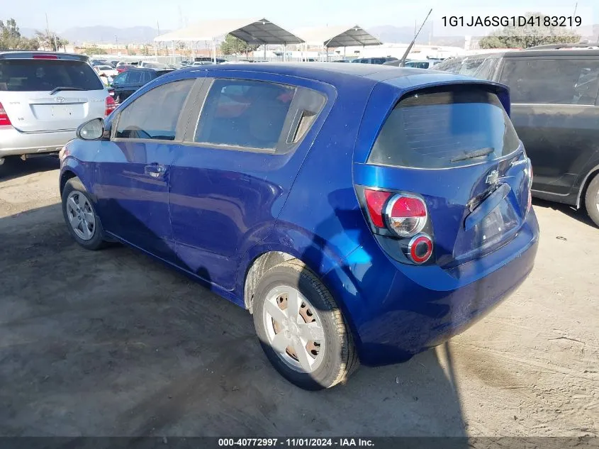 2013 Chevrolet Sonic Ls Auto VIN: 1G1JA6SG1D4183219 Lot: 40772997