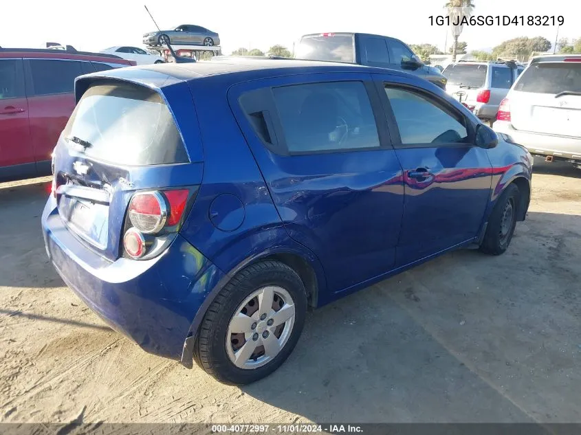 2013 Chevrolet Sonic Ls Auto VIN: 1G1JA6SG1D4183219 Lot: 40772997