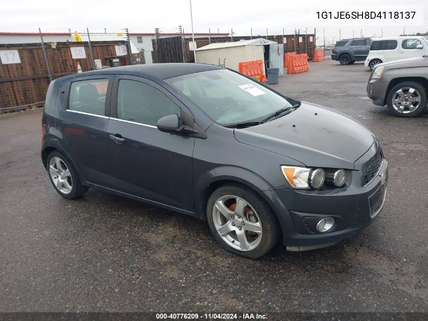 2013 Chevrolet Sonic Ltz Auto VIN: 1G1JE6SH8D4118137 Lot: 40776209