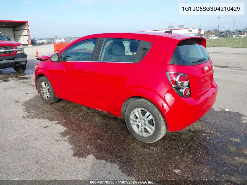 1G1JC6SG3D4210429 2013 Chevrolet Sonic Lt Auto