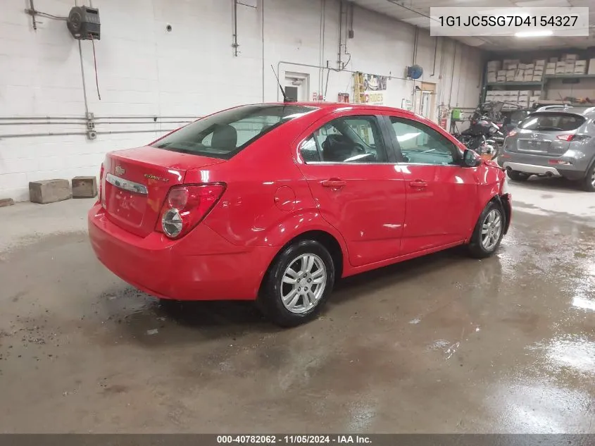 2013 Chevrolet Sonic Lt Auto VIN: 1G1JC5SG7D4154327 Lot: 40782062