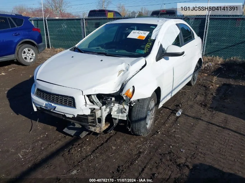 2013 Chevrolet Sonic Lt Auto VIN: 1G1JC5SH5D4141391 Lot: 40782170