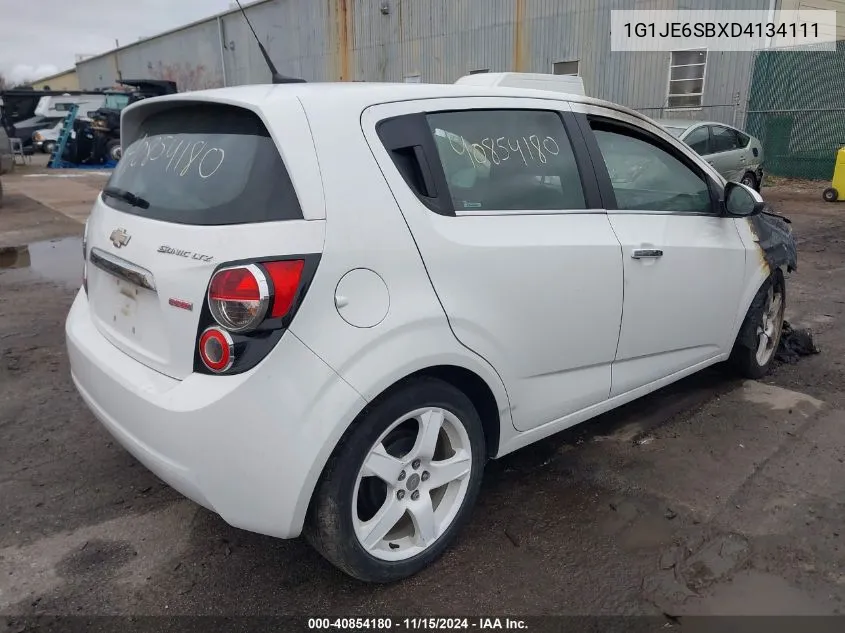 2013 Chevrolet Sonic Ltz Auto VIN: 1G1JE6SBXD4134111 Lot: 40854180