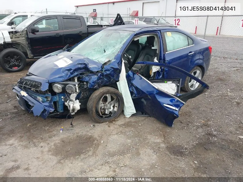 2013 Chevrolet Sonic Ltz Auto VIN: 1G1JE5SG8D4143041 Lot: 40858863