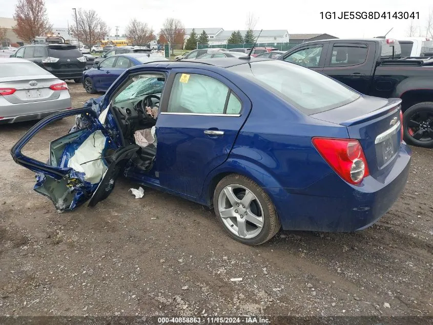 2013 Chevrolet Sonic Ltz Auto VIN: 1G1JE5SG8D4143041 Lot: 40858863