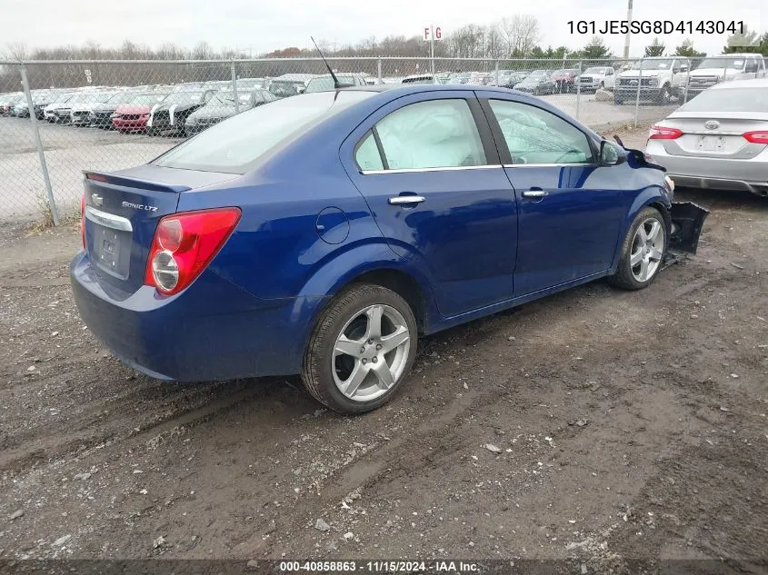 2013 Chevrolet Sonic Ltz Auto VIN: 1G1JE5SG8D4143041 Lot: 40858863