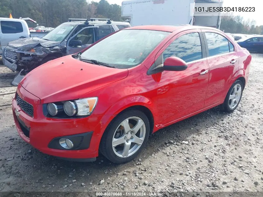 2013 Chevrolet Sonic Ltz Auto VIN: 1G1JE5SB3D4186223 Lot: 40870668