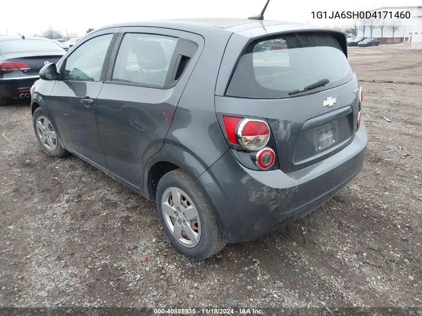 2013 Chevrolet Sonic Ls Auto VIN: 1G1JA6SH0D4171460 Lot: 40888935