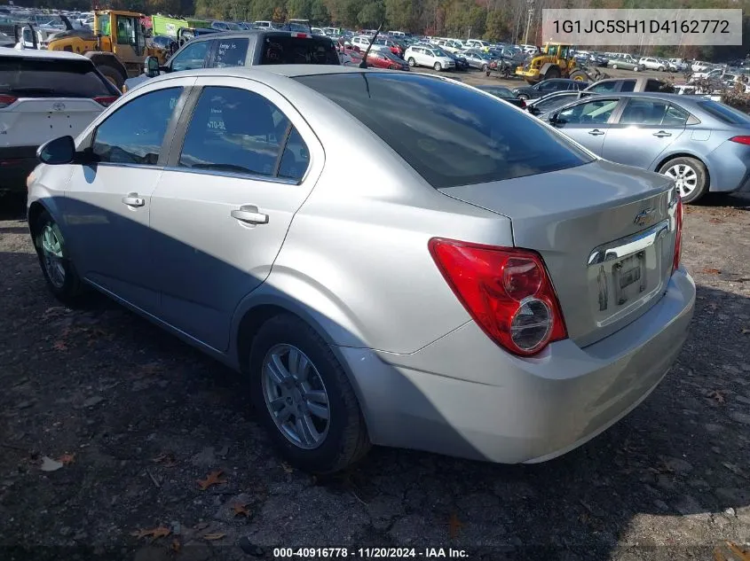 2013 Chevrolet Sonic Lt Auto VIN: 1G1JC5SH1D4162772 Lot: 40916778