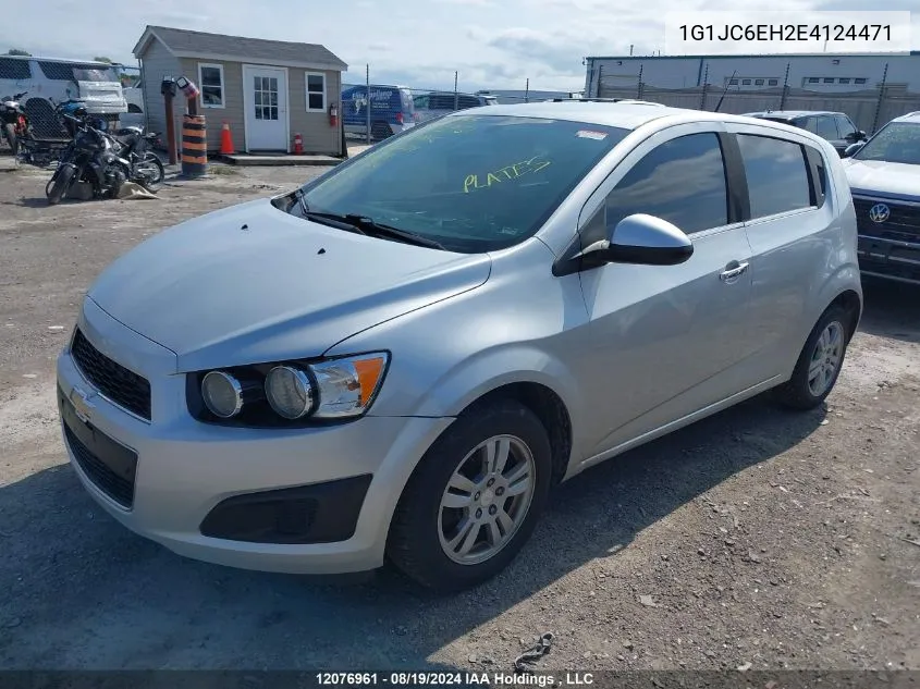 1G1JC6EH2E4124471 2014 Chevrolet Sonic Lt