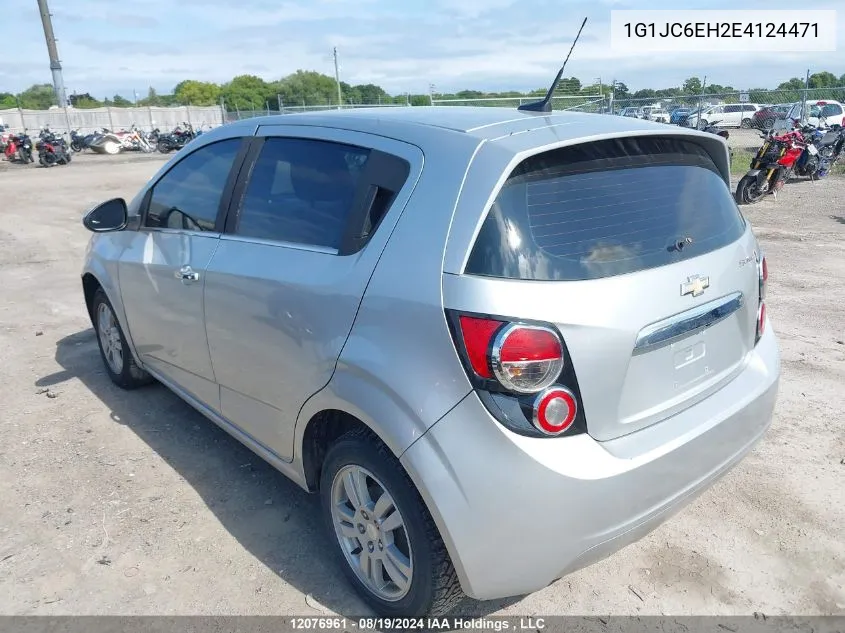 1G1JC6EH2E4124471 2014 Chevrolet Sonic Lt