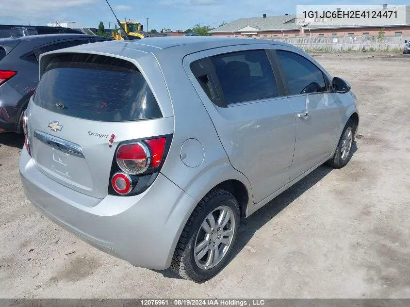 1G1JC6EH2E4124471 2014 Chevrolet Sonic Lt