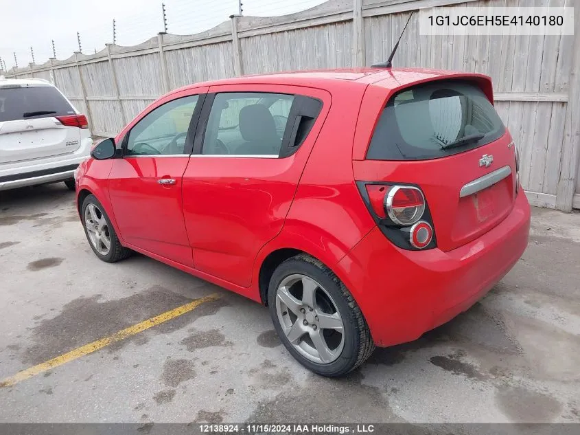 1G1JC6EH5E4140180 2014 Chevrolet Sonic Lt