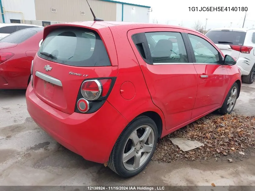 1G1JC6EH5E4140180 2014 Chevrolet Sonic Lt