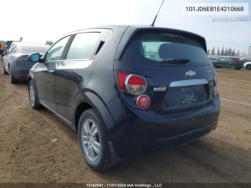 2014 Chevrolet Sonic VIN: 1G1JD6EB1E4210668 Lot: 12142641