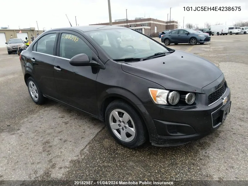 2014 Chevrolet Sonic Lt VIN: 1G1JC5EH4E4238675 Lot: 20182987