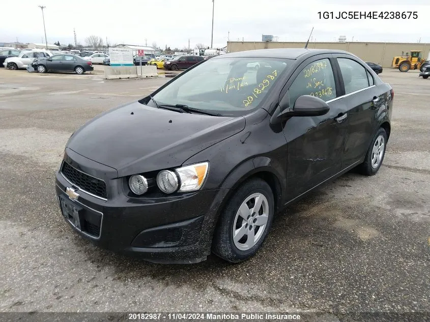 2014 Chevrolet Sonic Lt VIN: 1G1JC5EH4E4238675 Lot: 20182987