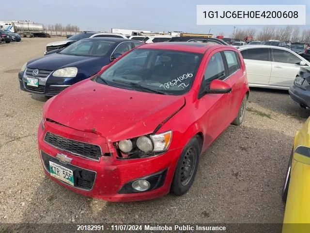 2014 Chevrolet Sonic Lt VIN: 1G1JC6EH0E4200608 Lot: 20182991