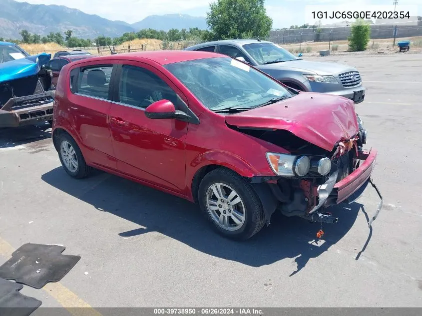 2014 Chevrolet Sonic Lt VIN: 1G1JC6SG0E4202354 Lot: 39738950