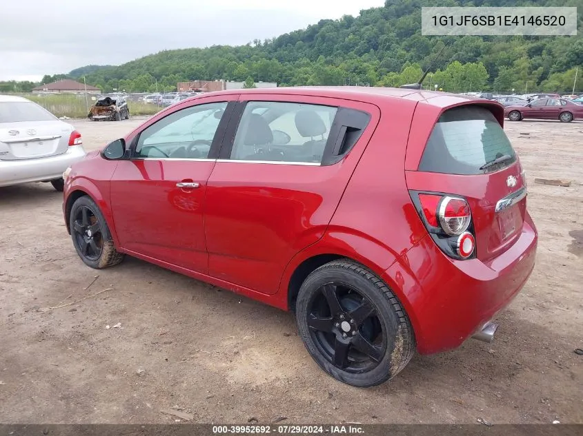 1G1JF6SB1E4146520 2014 Chevrolet Sonic Ltz Manual