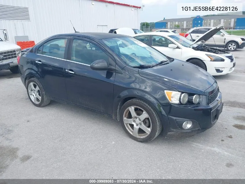 1G1JE5SB6E4228126 2014 Chevrolet Sonic Ltz Auto