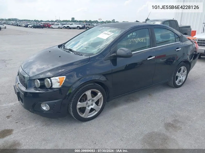 2014 Chevrolet Sonic Ltz Auto VIN: 1G1JE5SB6E4228126 Lot: 39989083