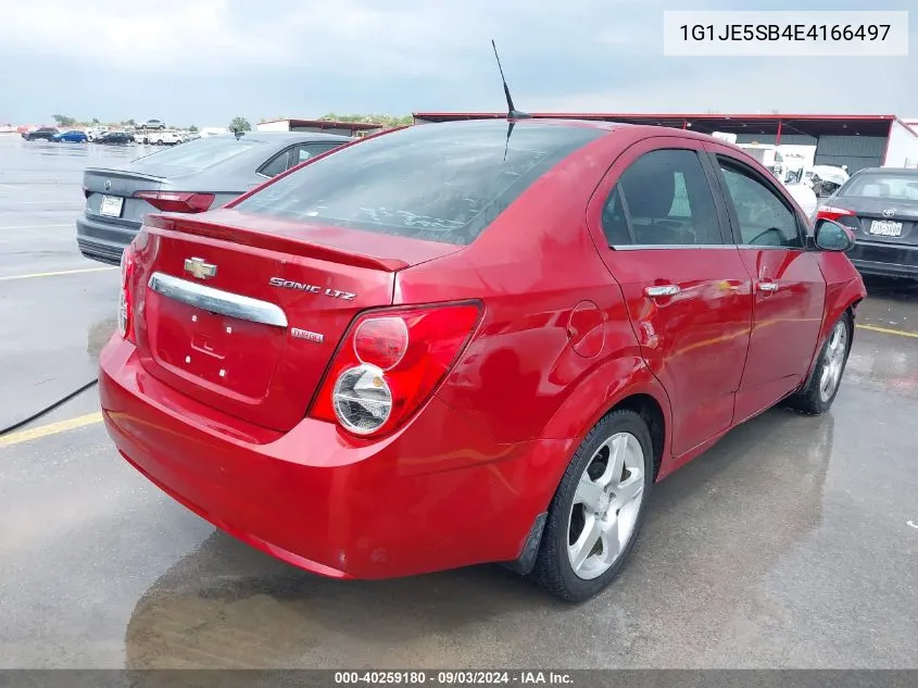 1G1JE5SB4E4166497 2014 Chevrolet Sonic Ltz Auto