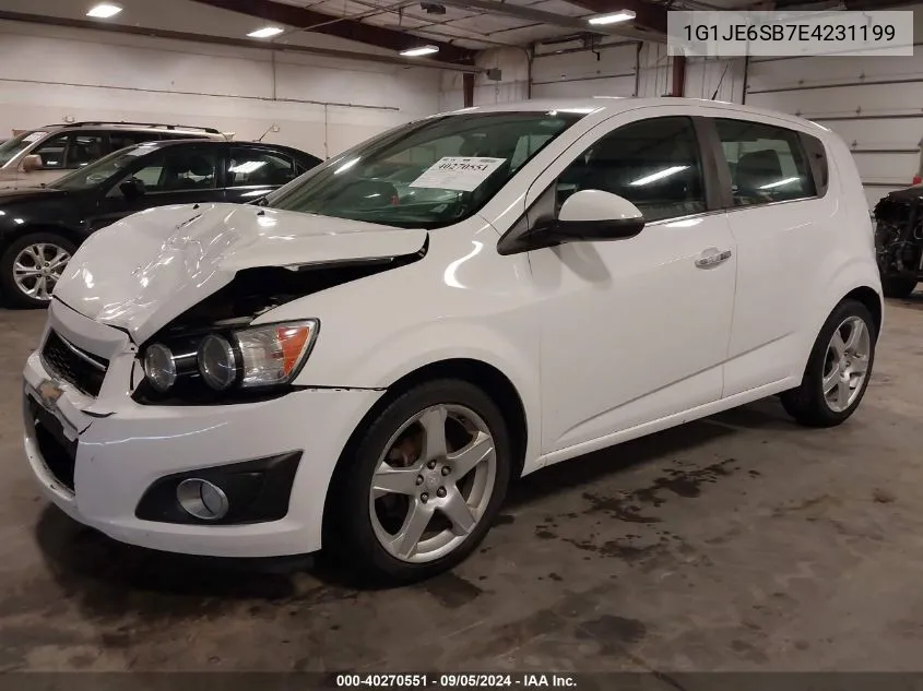 2014 Chevrolet Sonic Ltz VIN: 1G1JE6SB7E4231199 Lot: 40270551