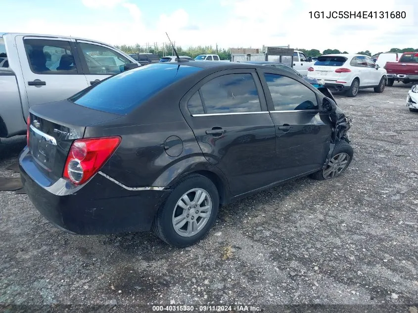 2014 Chevrolet Sonic Lt VIN: 1G1JC5SH4E4131680 Lot: 40315330