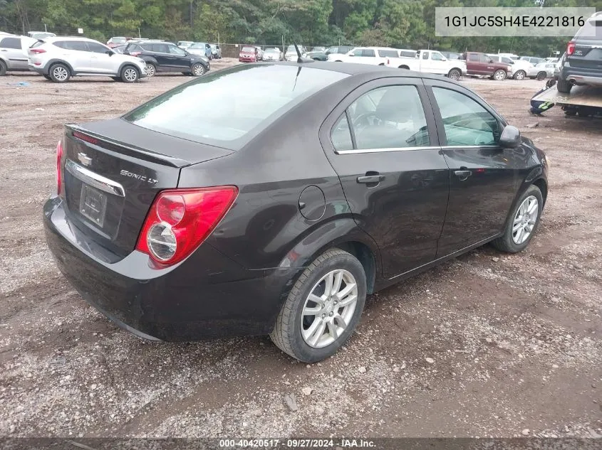 1G1JC5SH4E4221816 2014 Chevrolet Sonic Lt Auto