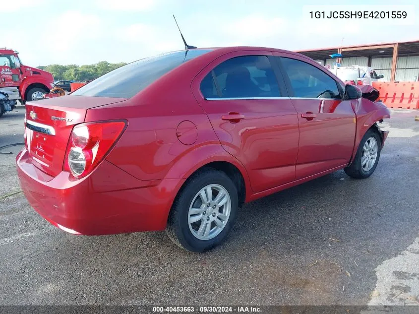 2014 Chevrolet Sonic Lt VIN: 1G1JC5SH9E4201559 Lot: 40453663