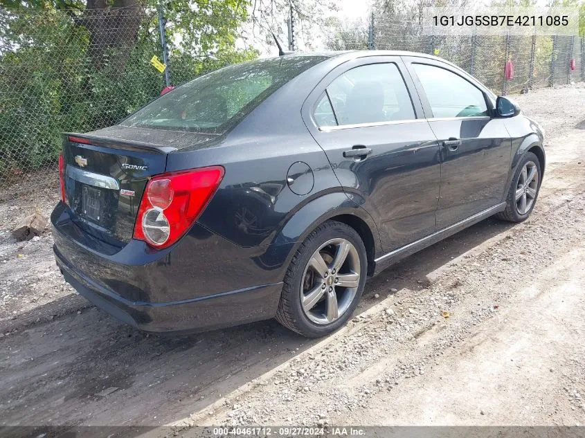 2014 Chevrolet Sonic Rs Auto VIN: 1G1JG5SB7E4211085 Lot: 40461712