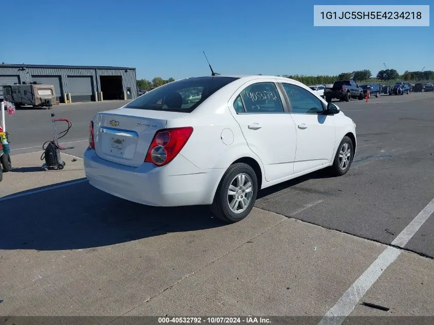 2014 Chevrolet Sonic Lt Auto VIN: 1G1JC5SH5E4234218 Lot: 40532792