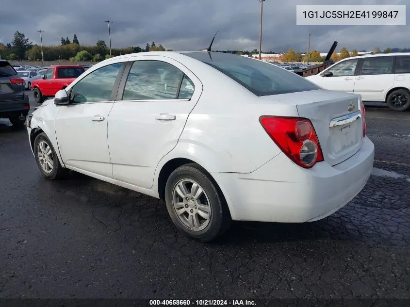 2014 Chevrolet Sonic Lt Auto VIN: 1G1JC5SH2E4199847 Lot: 40658660