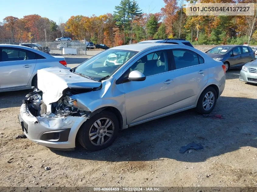 2014 Chevrolet Sonic Lt Auto VIN: 1G1JC5SG4E4137227 Lot: 40666459