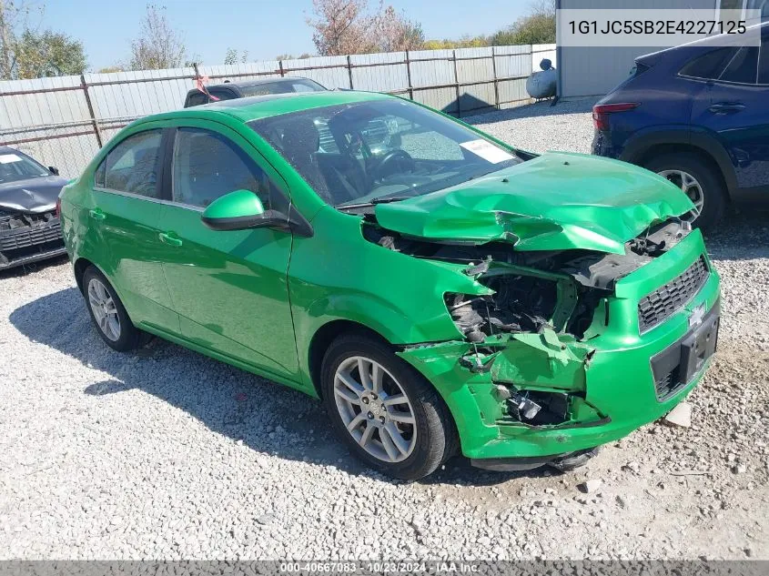 2014 Chevrolet Sonic Lt Auto VIN: 1G1JC5SB2E4227125 Lot: 40667083