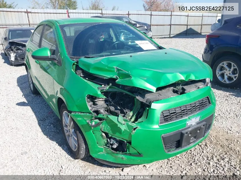 2014 Chevrolet Sonic Lt Auto VIN: 1G1JC5SB2E4227125 Lot: 40667083