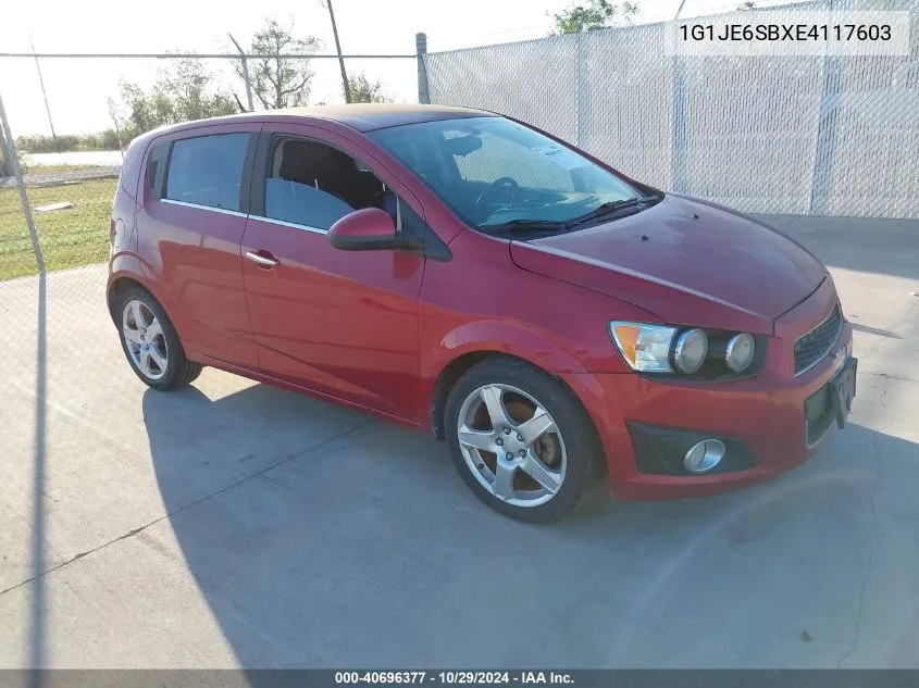 2014 Chevrolet Sonic Ltz Auto VIN: 1G1JE6SBXE4117603 Lot: 40696377